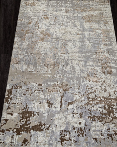 Ковер российский F284 PALERMO (PP Heatset Высокоплотный, бежевый, серый)