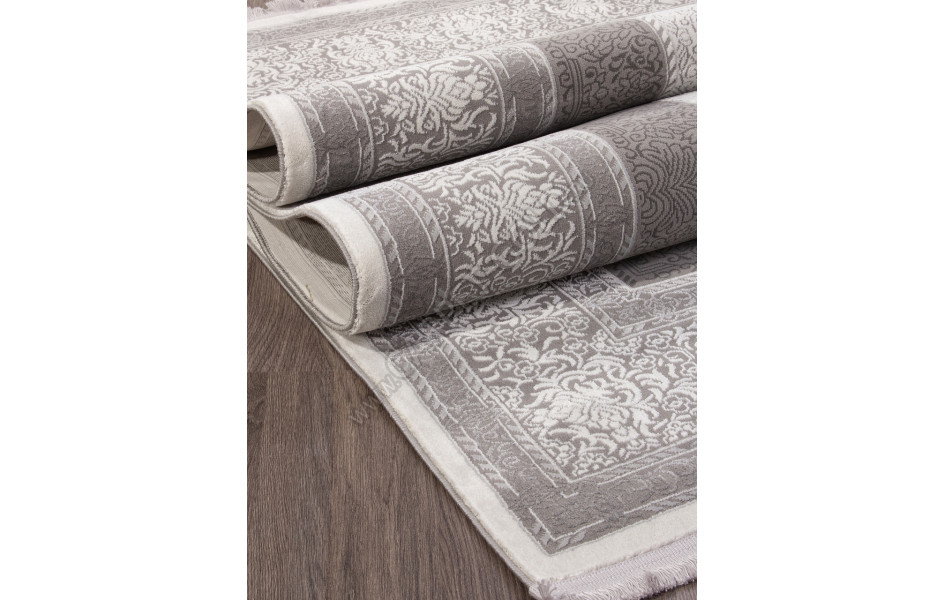 Ковер SI038D - GREY / GREY - Прямоугольник - коллекция LISSABON