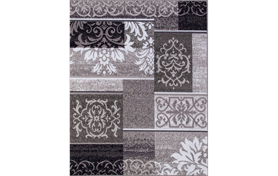 Ковер d216 - GRAY - Прямоугольник - коллекция SILVER