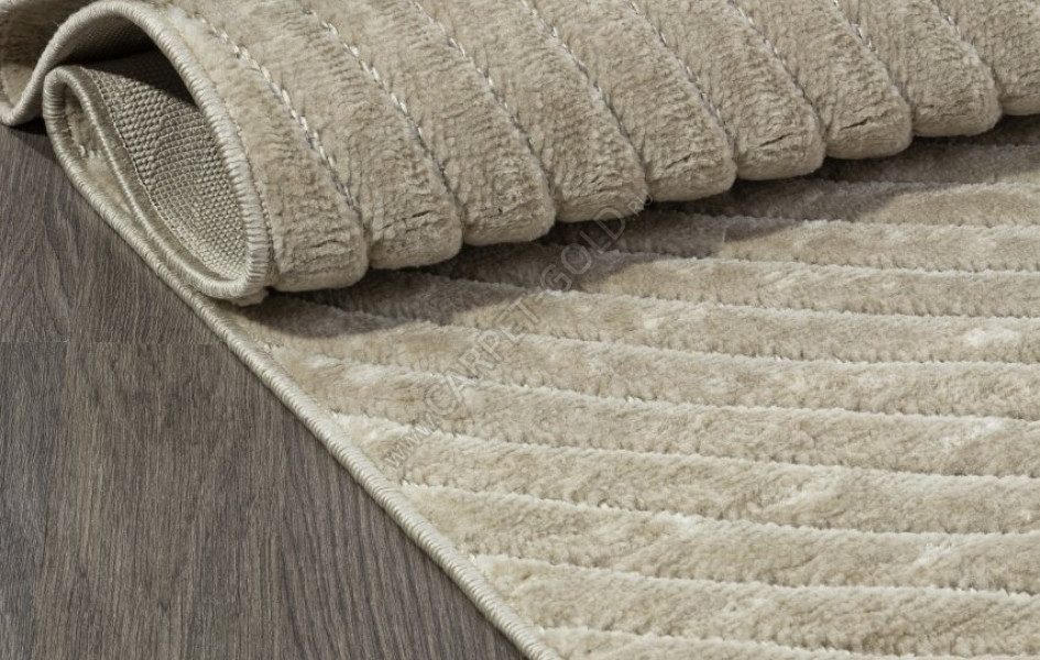Ковер D801AP - BEIGE / BEIGE - Прямоугольник - коллекция JUNO