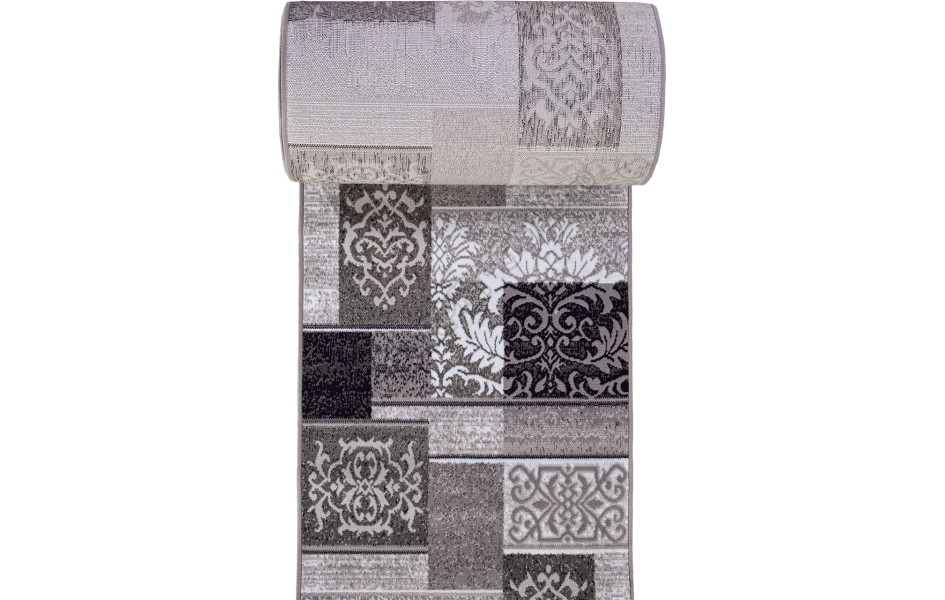 Ковер d216 - GRAY - Дорожка - коллекция SILVER