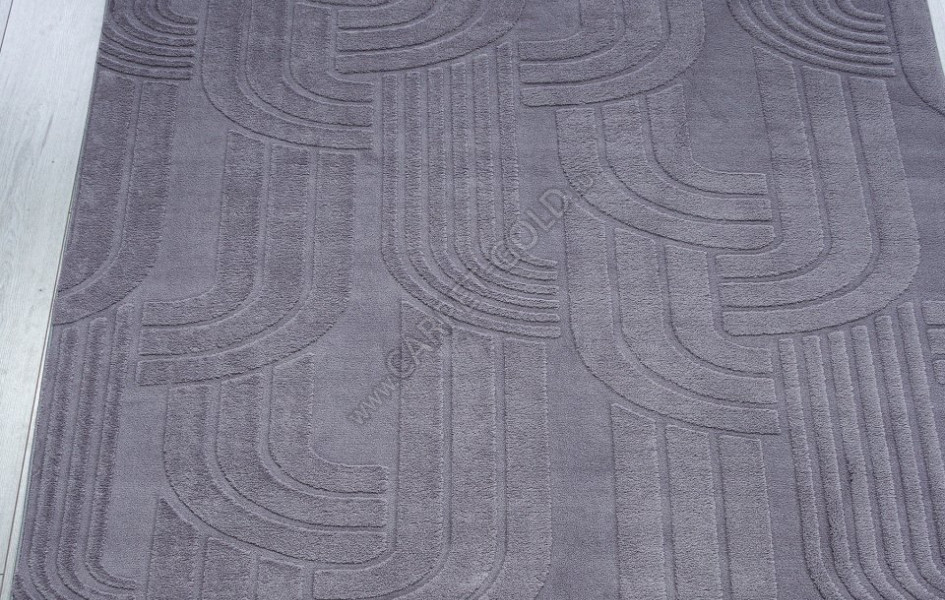 Ковер PX3004 - GRAY - Прямоугольник - коллекция AURA