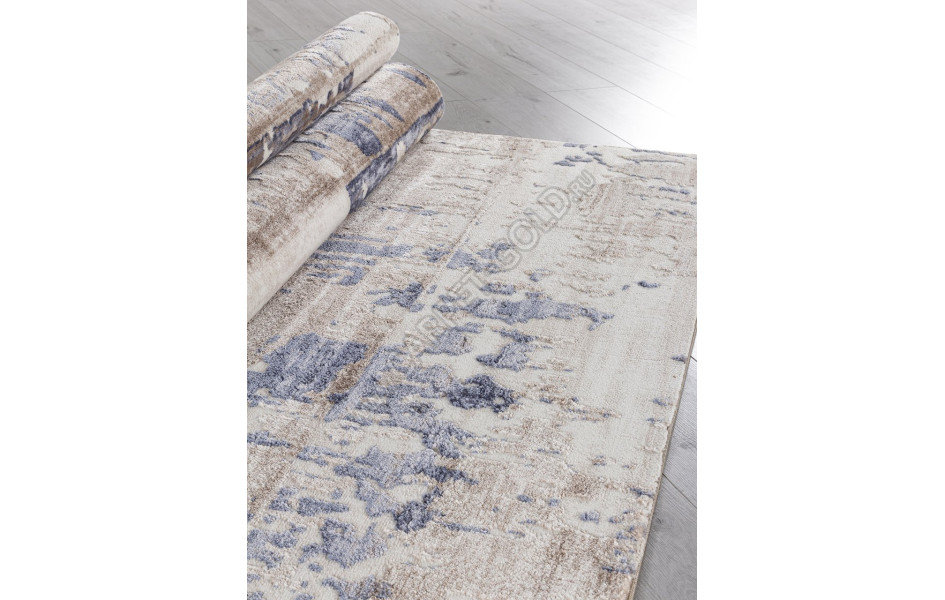 Ковер O1121 - 730 BEIGE / BLUE - Прямоугольник - коллекция SAMIRA